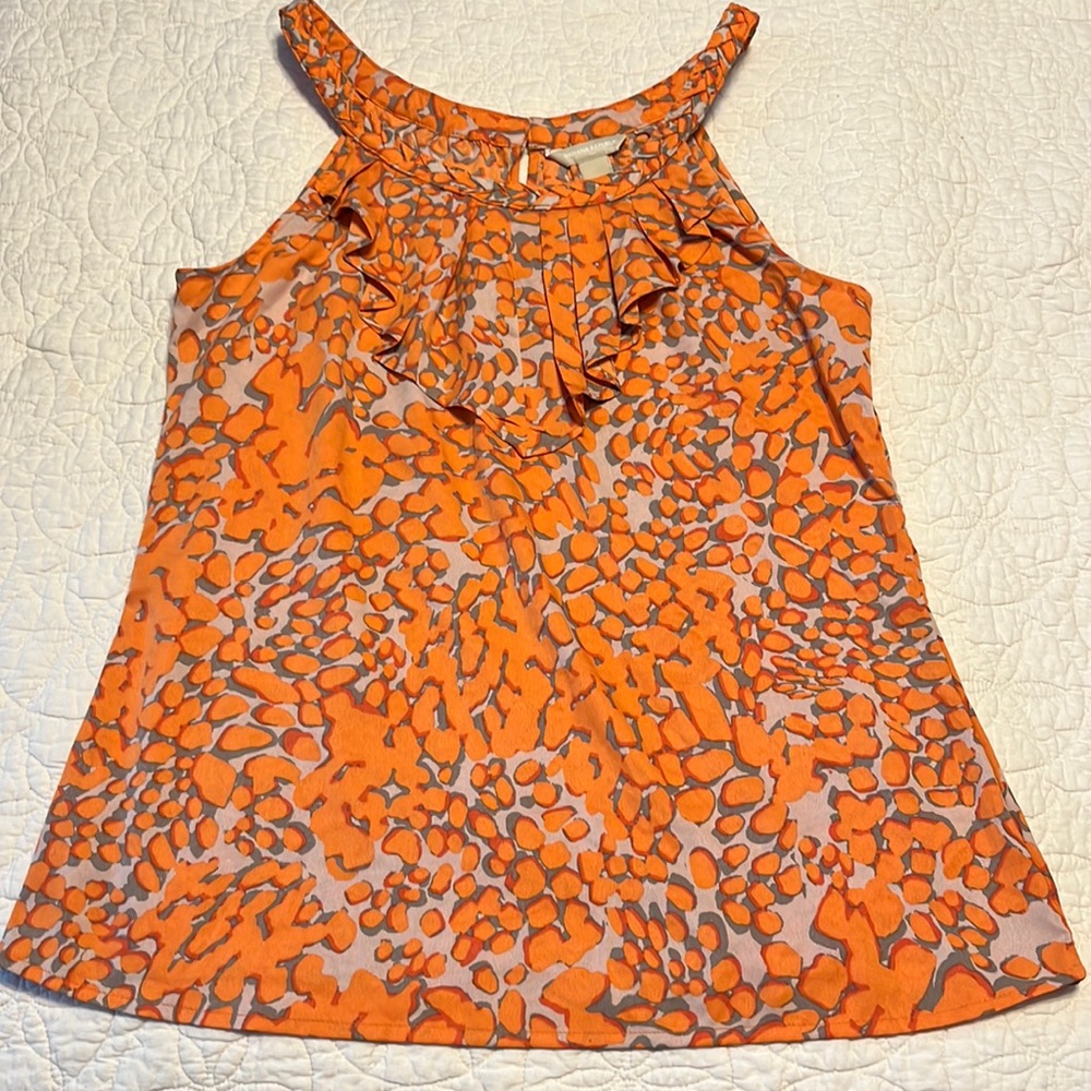 Banana Republic Ruffled / Braided Top Tank. Size Medium. No flaws!